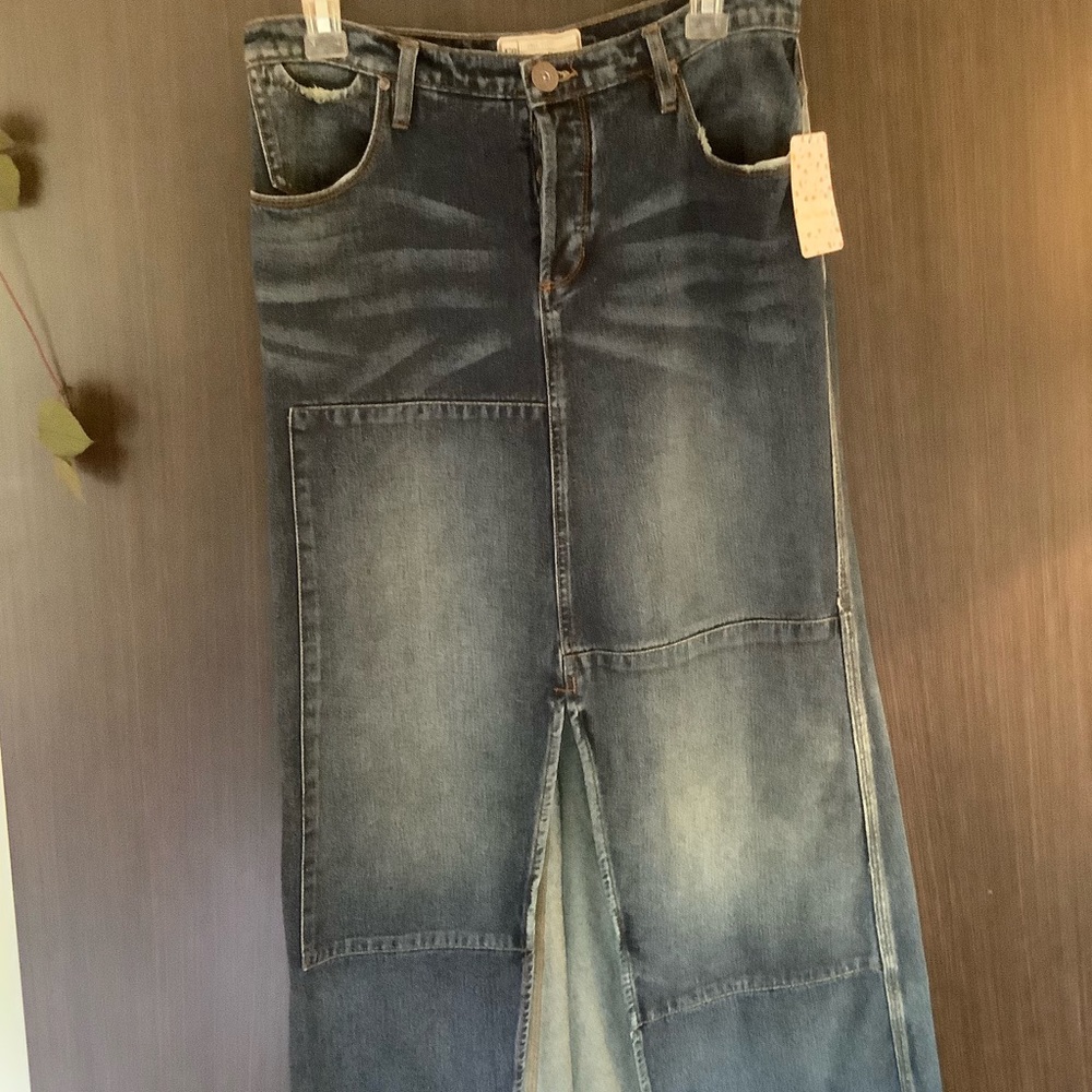 NWT [free people] billie denim skirt 28 ✌️